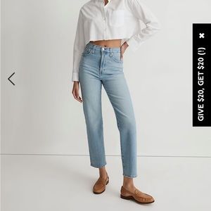 Madewell The Tall Perfect Vintage Straight Jean in Cliffview Wash